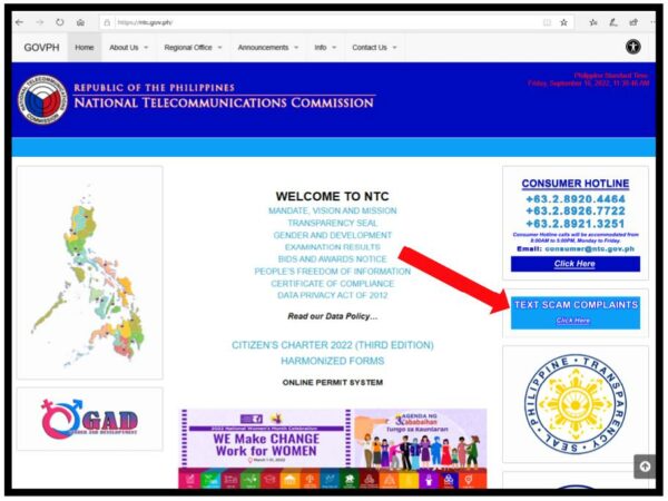NTC releases set of instructions for public to follow in fight vs text ...